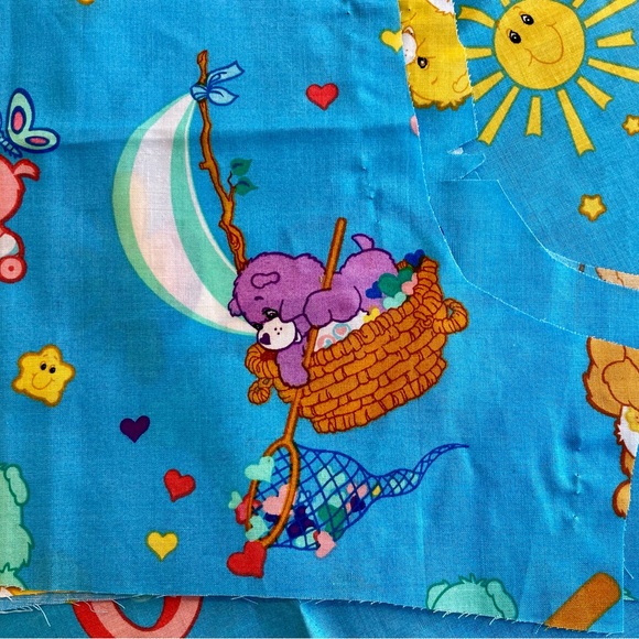 Care Bears Fabric Large Scraps Retro Y2K - Picture 2 of 3
